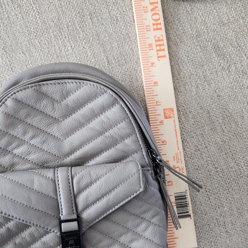 Botkier Grey Chevron Backpack/Crossbody Bag - Picture 10 of 12